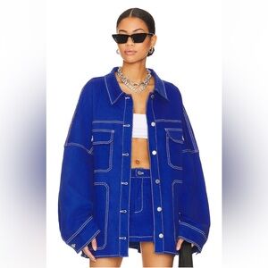 BY DYLN Cooper Jacket in Cobalt